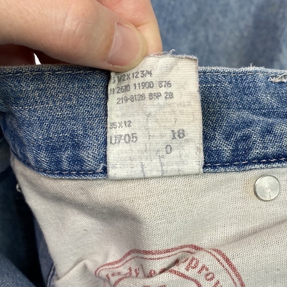 Vintage Lee Dungarees Carpenters Shorts Size 34 - Picture 7 of 13